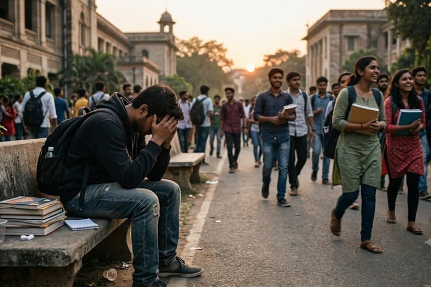 उच्च शिक्षण संस्थानों में मेंटल हेल्थ संकट: 9% छात्र कर रहे आत्महत्या का विचार, 34 फीसदी खुद को मानते हैं बेगाना