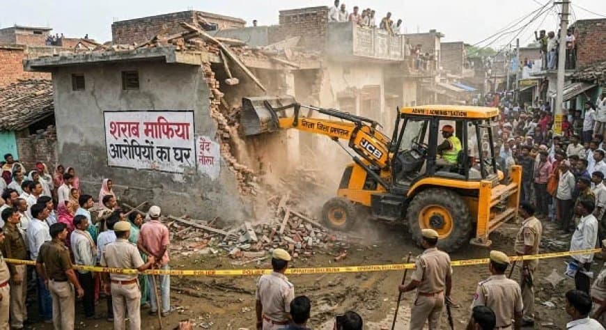 सागर जहरीली शराब कांड: 29 लोगों की मौत के बाद जागे जिम्मेदार, मुख्य आरोपियों के घर चला बुलडोजर सागर जहरीली शराब कांड: 29 लोगों की मौत के बाद जागे जिम्मेदार, मुख्य आरोपियों के घर चला बुलडोजर