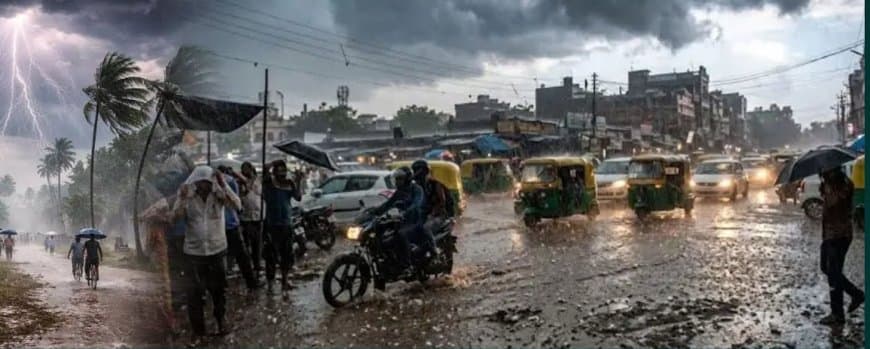 अर्नब चक्रवात का दिखा असर: यूपी में 40 घंटे से लगातार बारिश, 14 राज्यों में अलर्ट... बिहार में तीन की मौत अर्नब चक्रवात का दिखा असर: यूपी में 40 घंटे से लगातार बारिश, 14 राज्यों में अलर्ट... बिहार में तीन की मौत