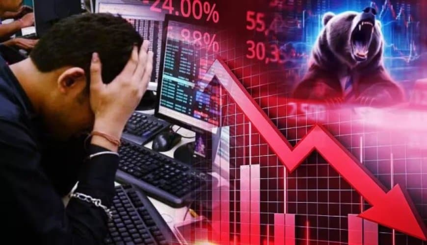 भारतीय शेयर बाजार में नहीं थम रहा गिरावट का दौर... सेंसेक्स 600 अंक टूटा, निफ्टी 22,700 के नीचे फिसला भारतीय शेयर बाजार में नहीं थम रहा गिरावट का दौर... सेंसेक्स 600 अंक टूटा, निफ्टी 22,700 के नीचे फिसला
