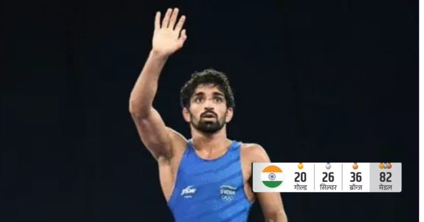 एशियन गेम्स 2026: पहलवान अमन सहरावत ने रचा इतिहास, भारत को दिलाया 20वां स्वर्ण पदक एशियन गेम्स 2026: पहलवान अमन सहरावत ने रचा इतिहास, भारत को दिलाया 20वां स्वर्ण पदक