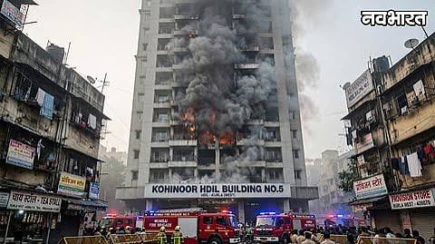मुंबई के कुर्ला में 13 मंजिला इमारत में लगी भीषण आग, 3 बच्चों समेत 9 लोग घायल मुंबई के कुर्ला में 13 मंजिला इमारत में लगी भीषण आग, 3 बच्चों समेत 9 लोग घायल
