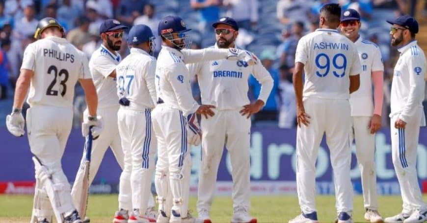 भारत की 12 साल की घरेलू बादशाहत खत्म, न्यूजीलैंड ने पुणे टेस्ट में 113 रन से हराया भारत की 12 साल की घरेलू बादशाहत खत्म, न्यूजीलैंड ने पुणे टेस्ट में 113 रन से हराया